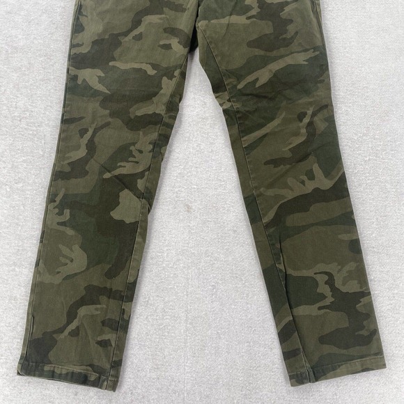 Old Navy Pants Mens 29X30 Green Camouflage Print Ultimate Slim Straight Leg Camo - Picture 2 of 15